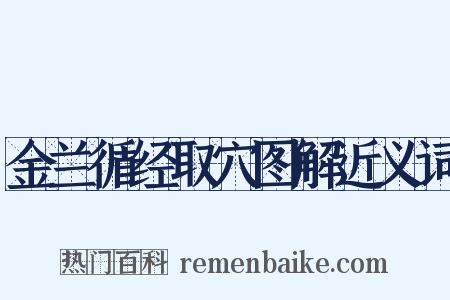 金兰循经取穴图解近义词是什么意思的图片